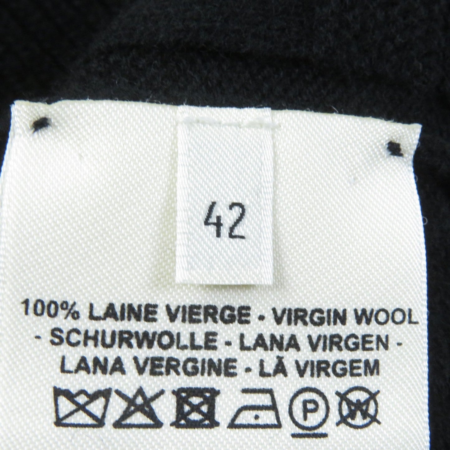 HERMES sweater wool black 42