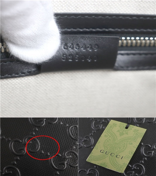 GUCCI Clutch bag 646449 Main: Leather black mens Used