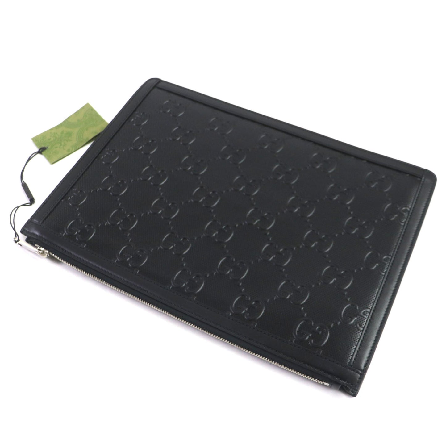 GUCCI Clutch bag 646449 Main: Leather black mens Used