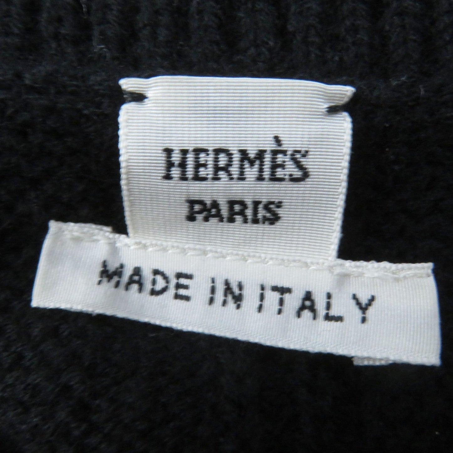 HERMES sweater wool black 36