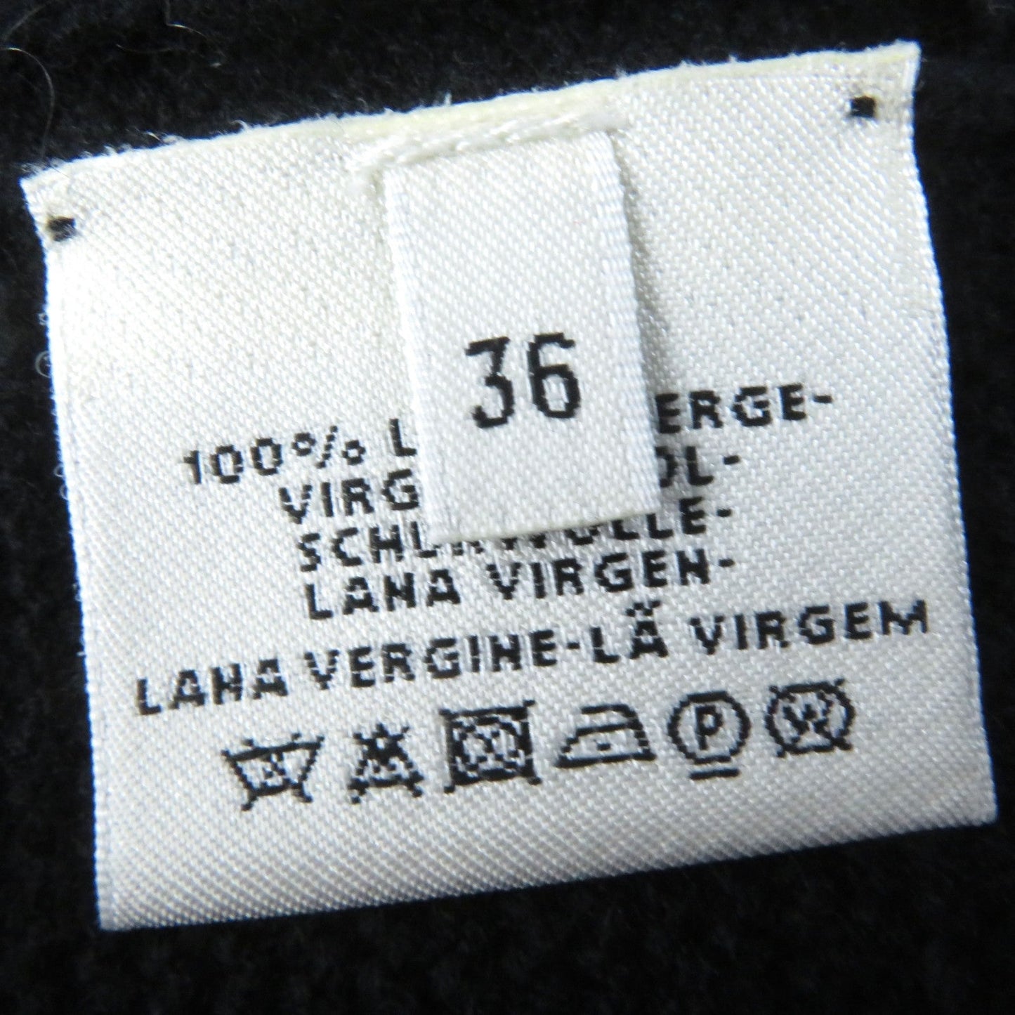 HERMES sweater wool black 36
