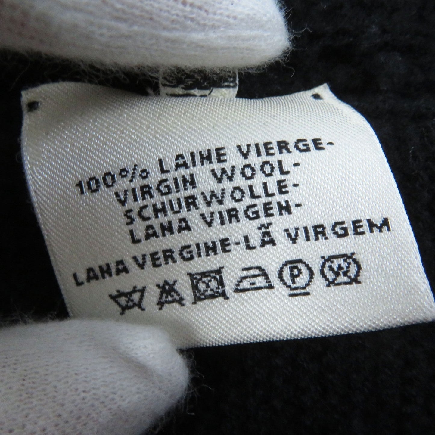 HERMES sweater wool black 36