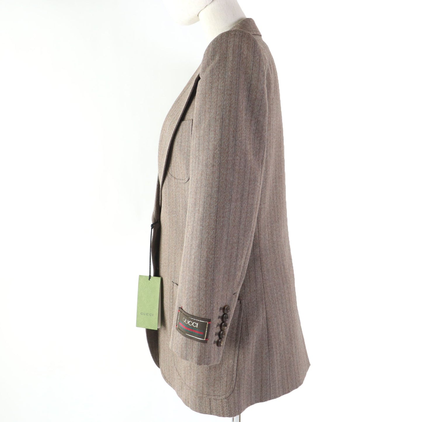 GUCCI tailored jacket 691270 wool Brown 42