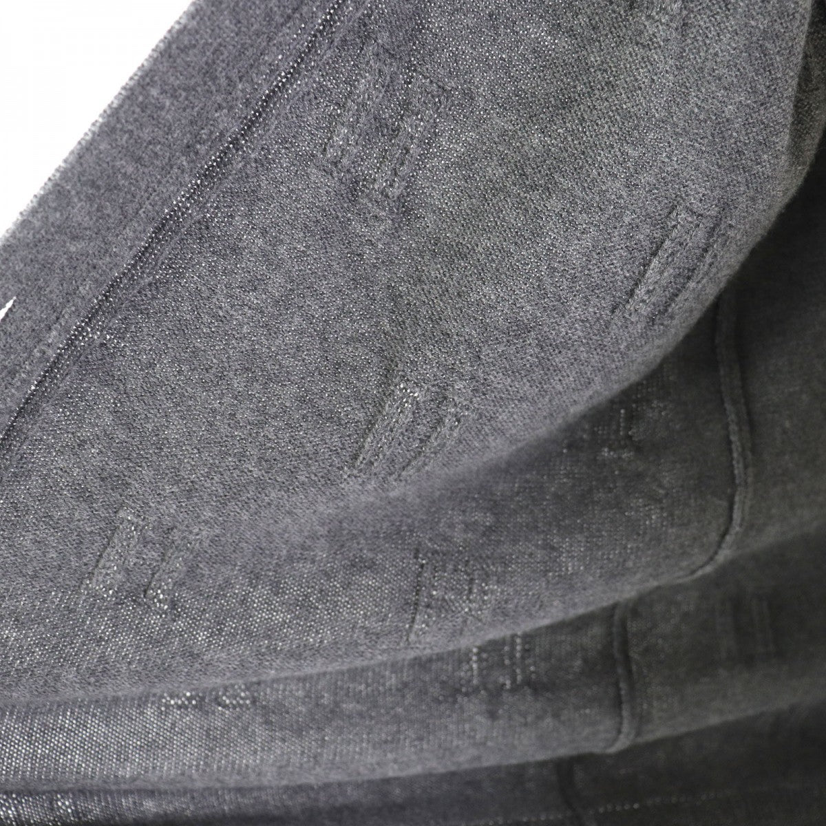 HERMES cardigan 97-7704 wool gray 40