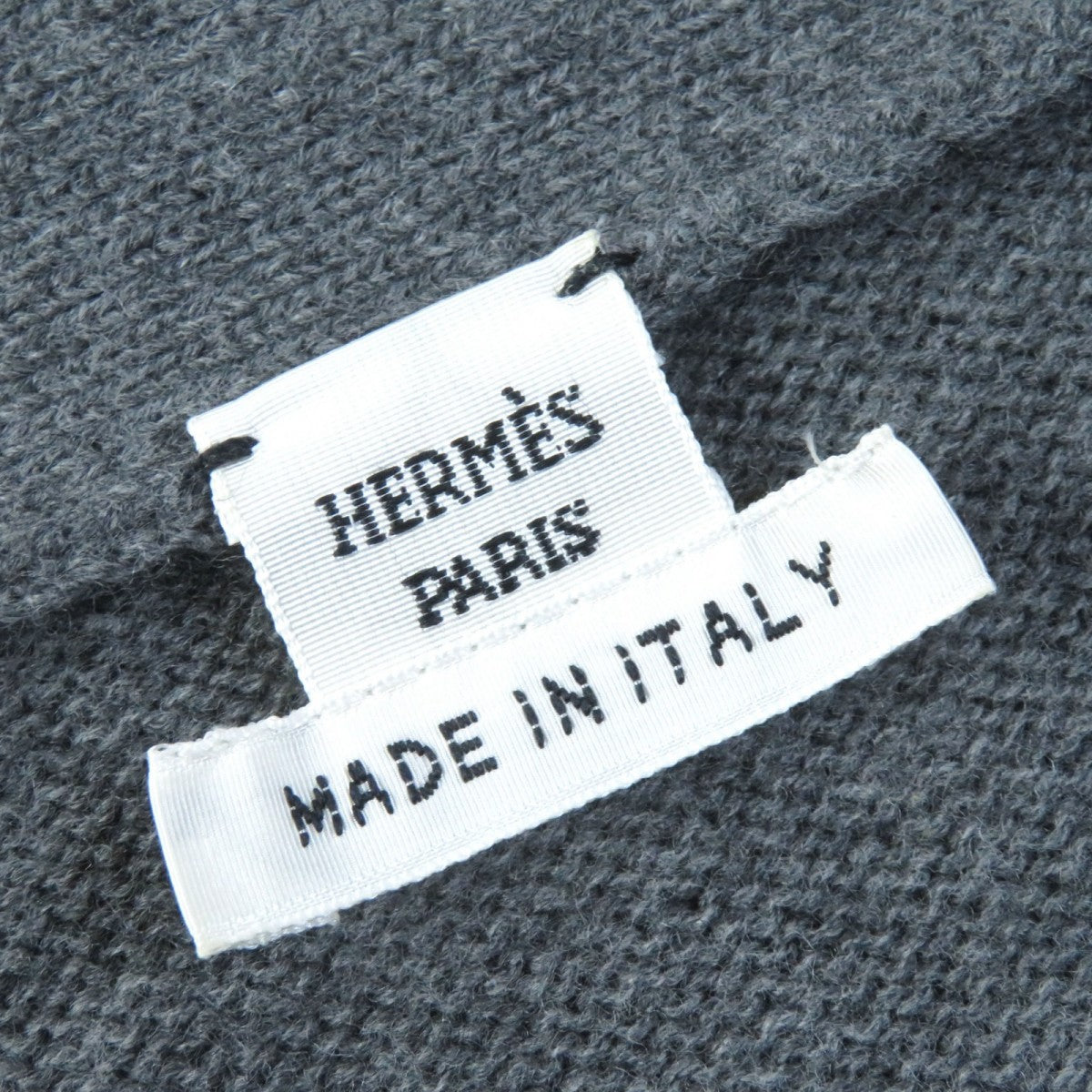 HERMES cardigan 97-7704 wool gray 40