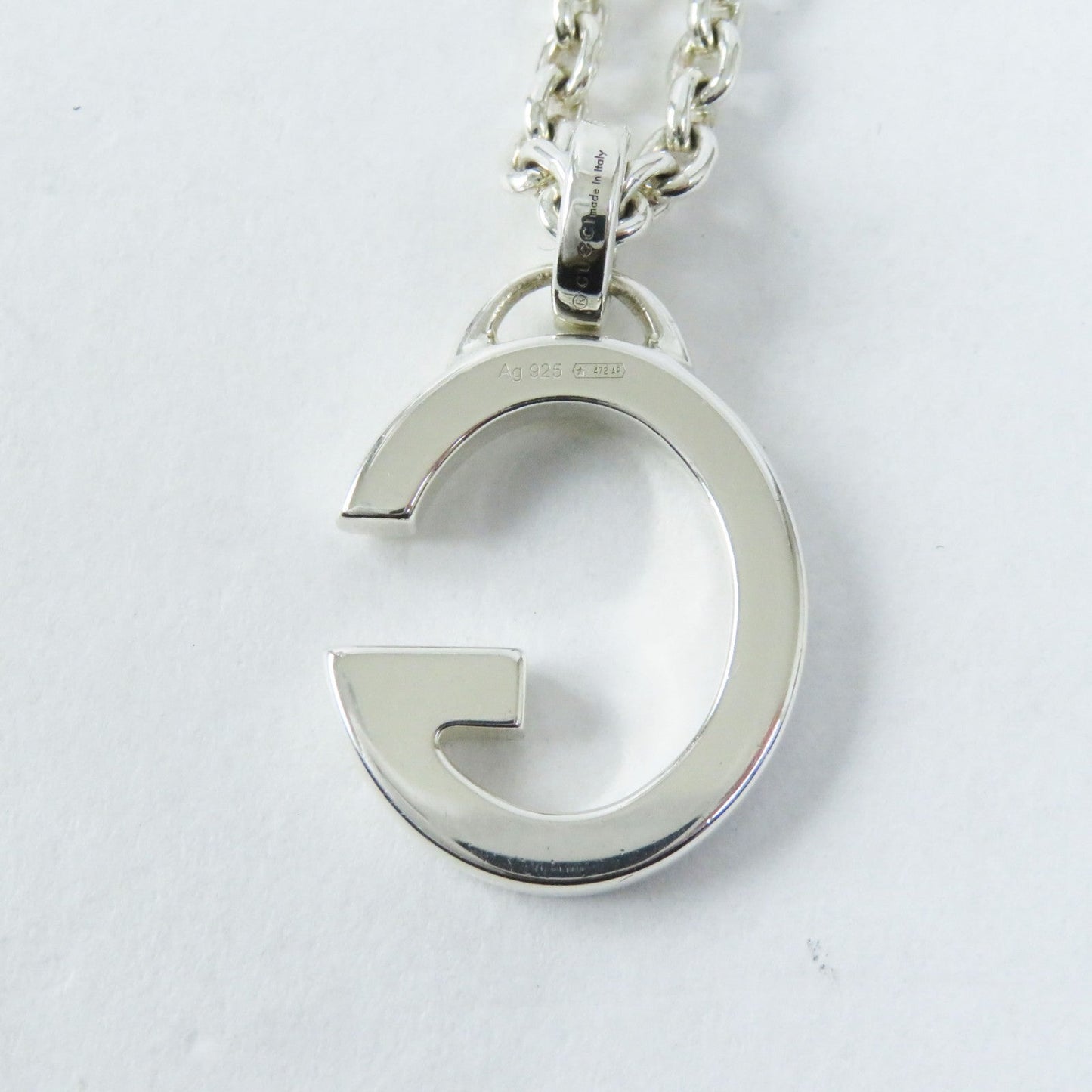 GUCCI Necklace 233936 AG925 Silver G plate