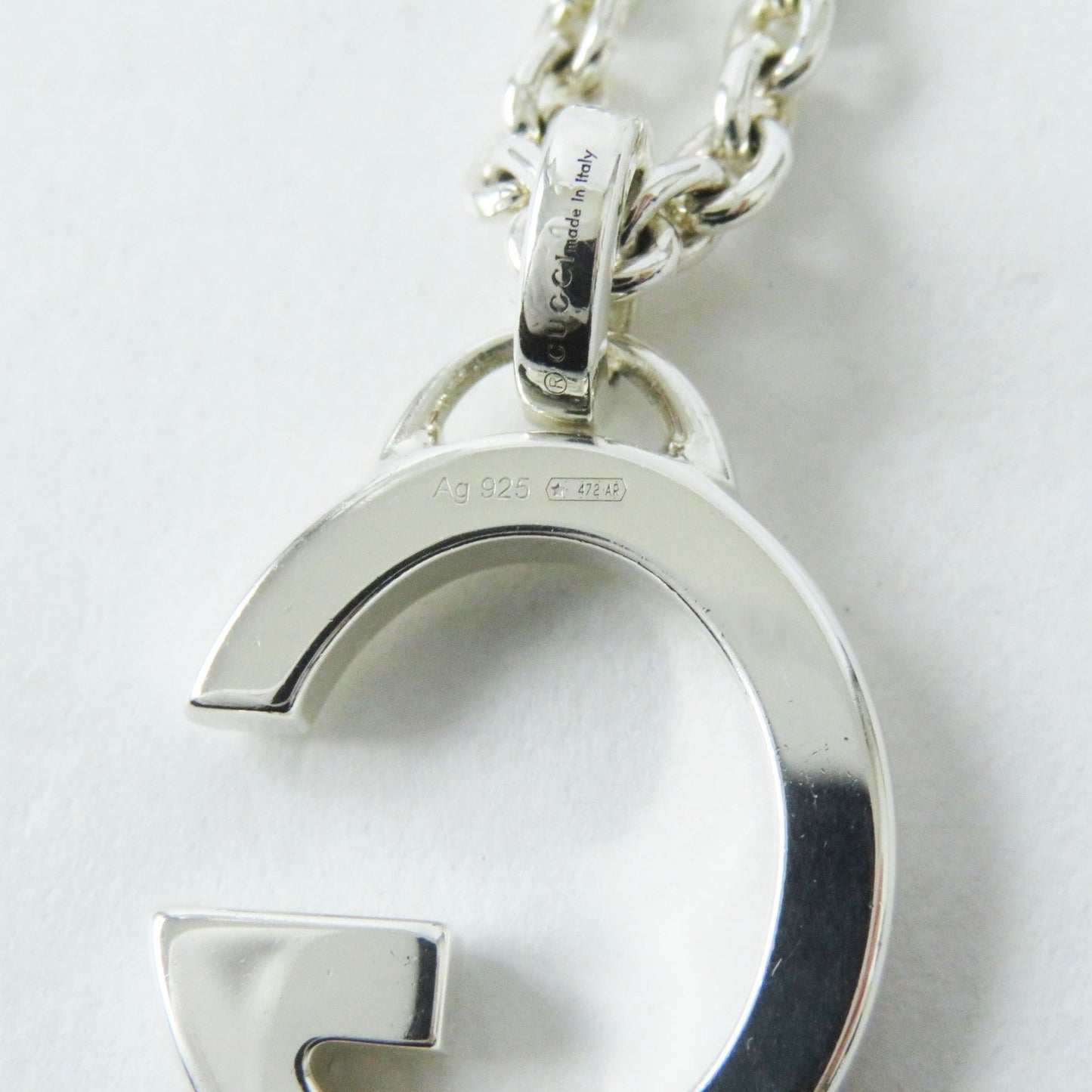 GUCCI Necklace 233936 AG925 Silver G plate