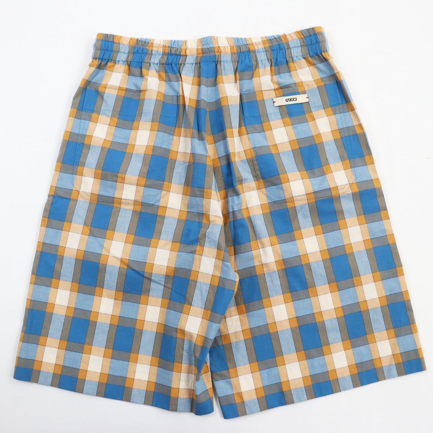 GUCCI Shorts 654859 cotton multicolor Madras Check Shorts 44