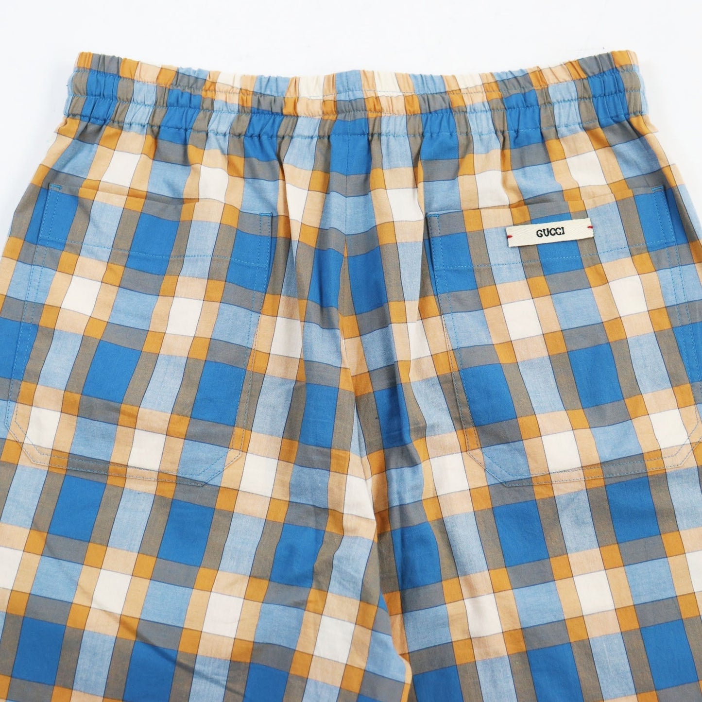 GUCCI Shorts 654859 cotton multicolor Madras Check Shorts 44