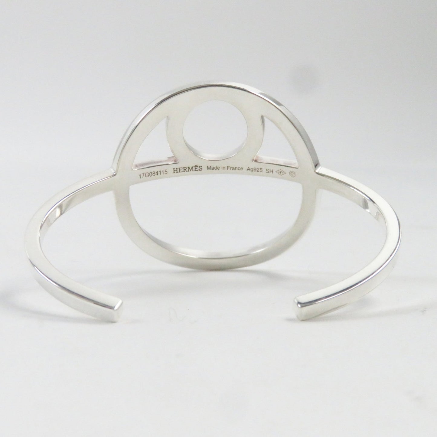 HERMES Bangle AG925 Silver Chene Dunkle Game