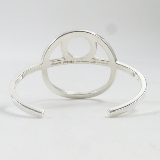HERMES Bangle AG925 Silver Chene Dunkle Game