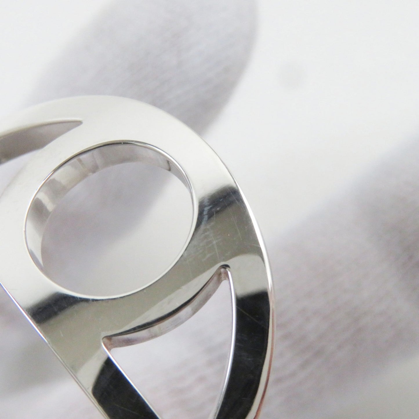 HERMES Bangle AG925 Silver Chene Dunkle Game