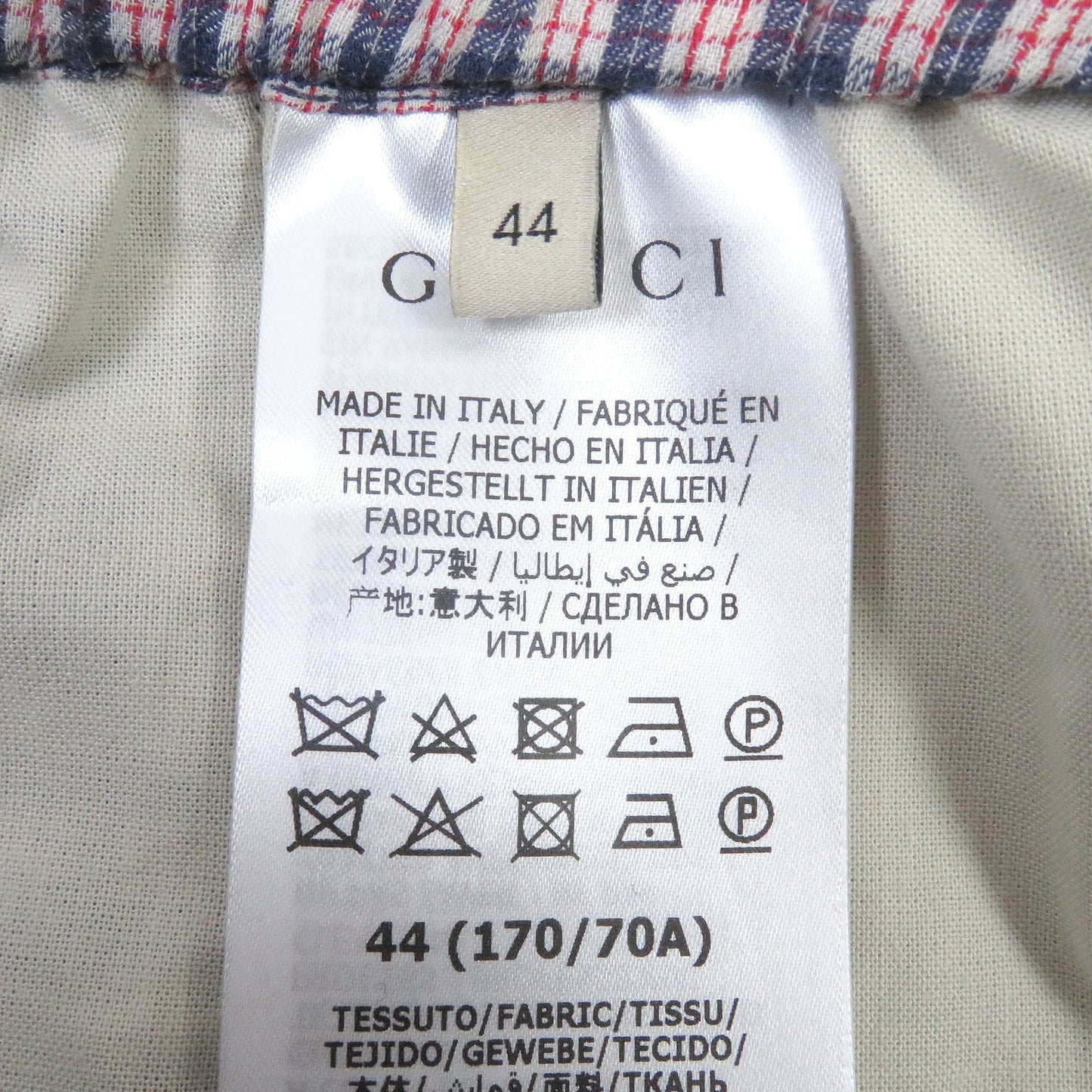 GUCCI Shorts 659655 cotton Blue red 44