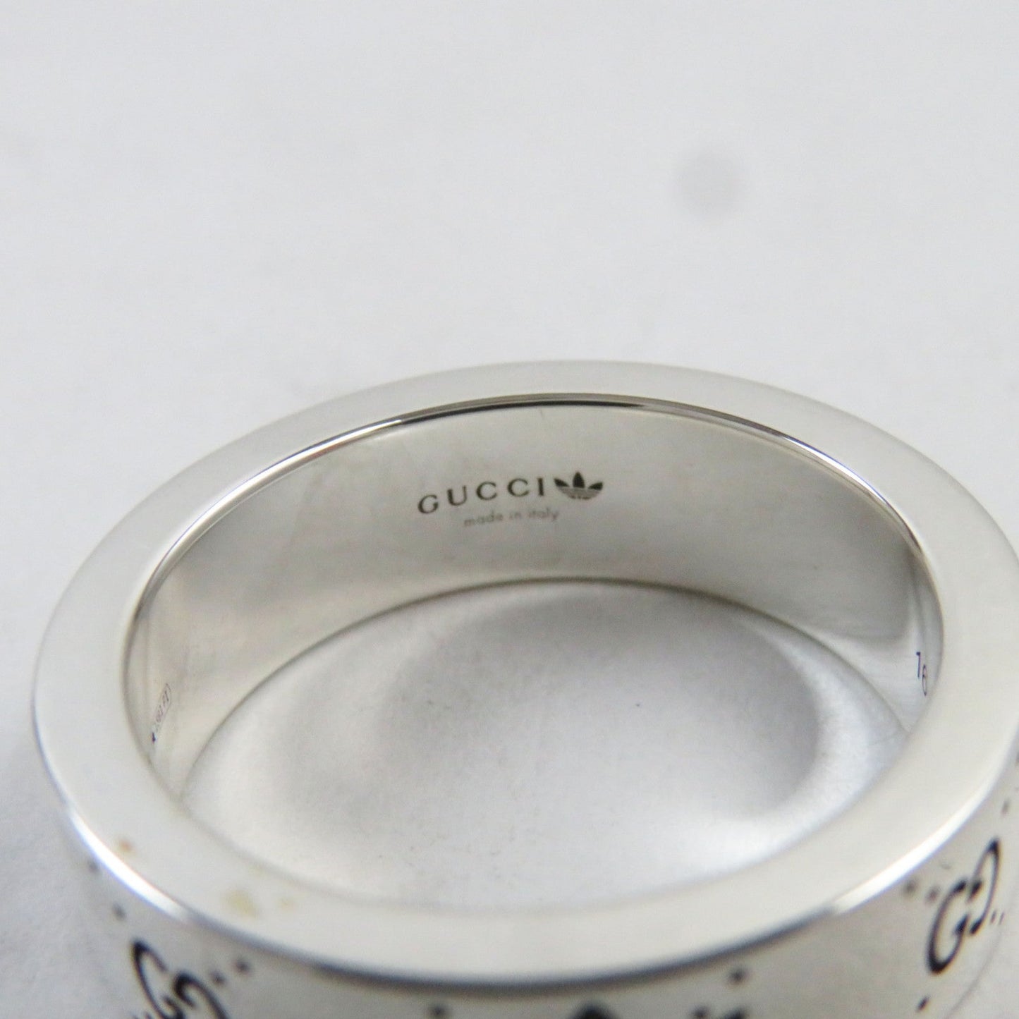 GUCCI Ring 702764 AG925 Silver Engraving Ring 16