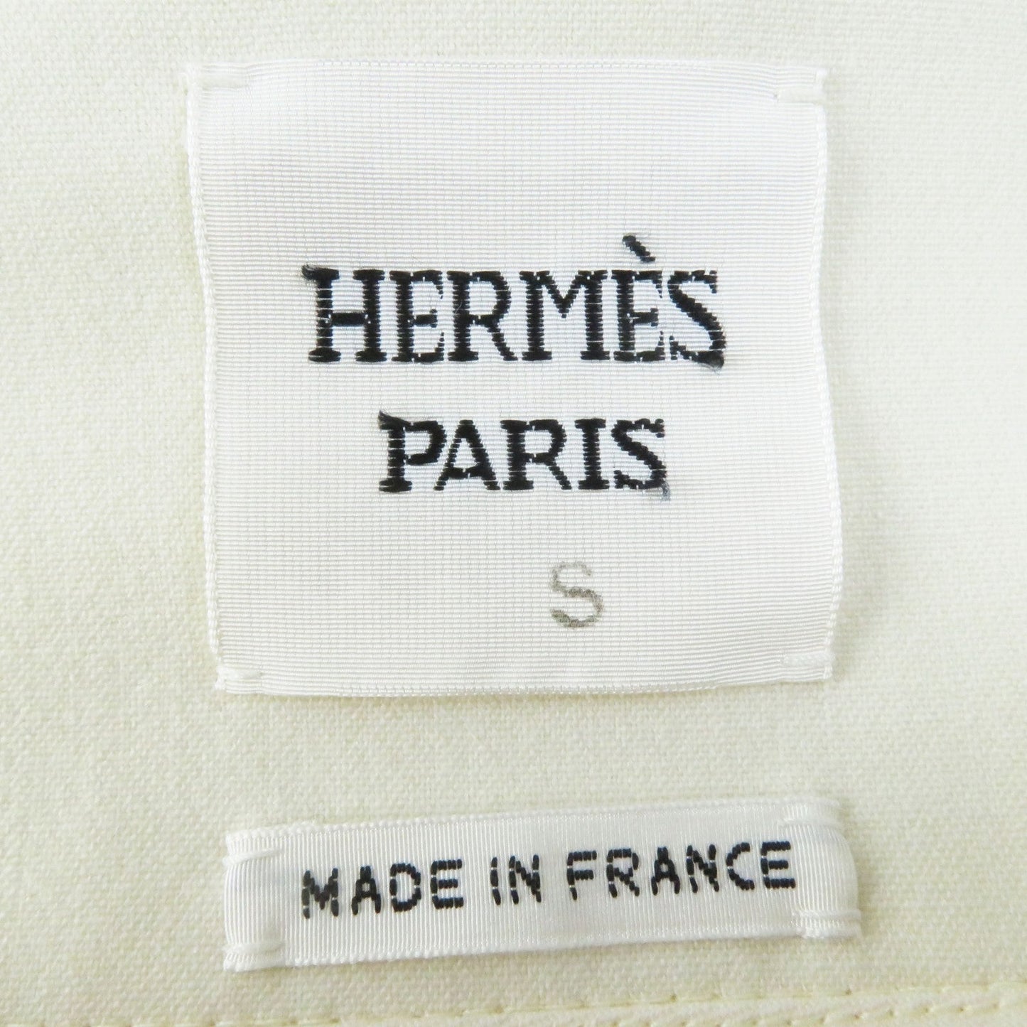 HERMES No color jacket Outer: 96% wool, Outer: 4% polyurethane, Lining: 65% rayon, Lining: 35% silk Ivory Women 36 Used