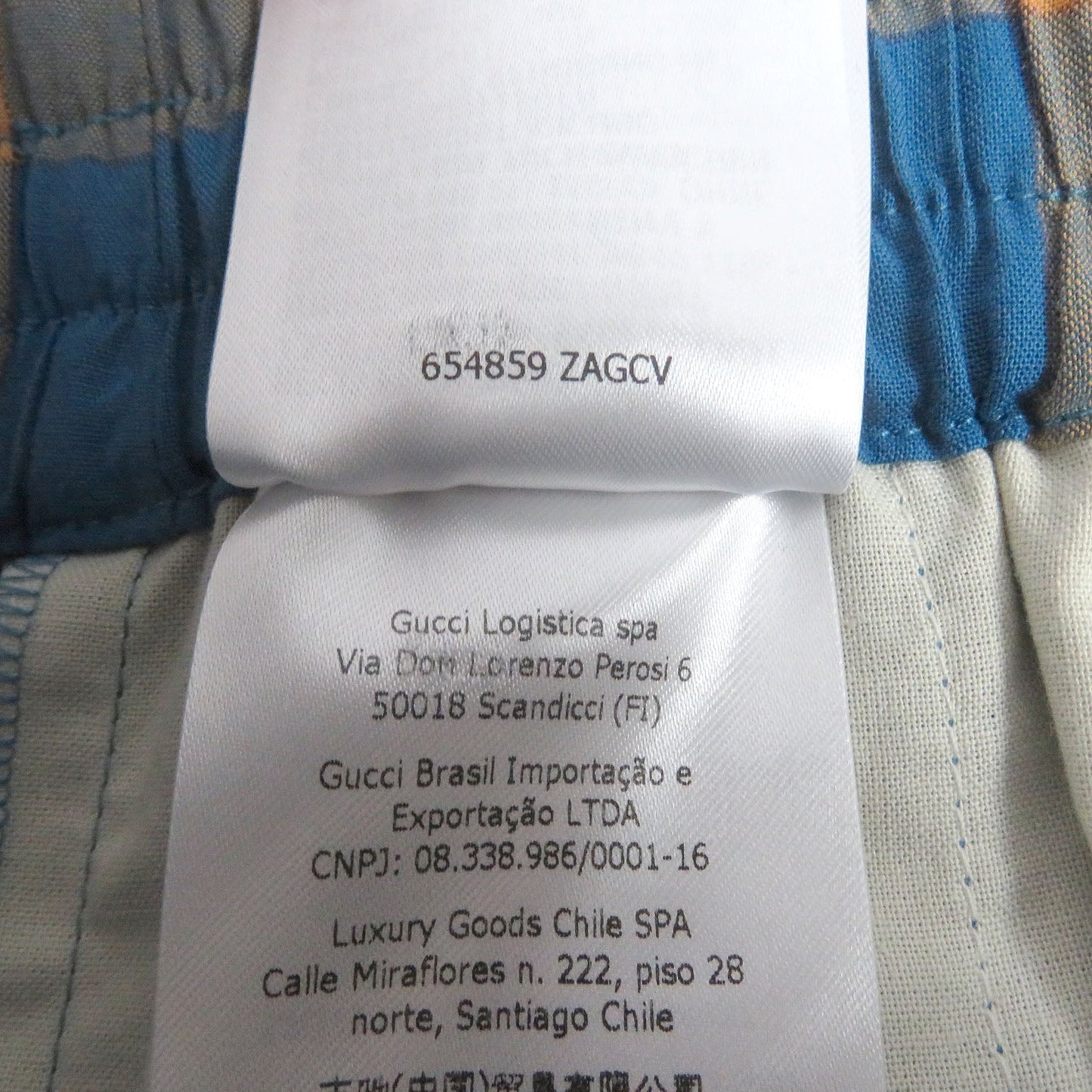 GUCCI Shorts 654859 cotton Orange blue 48