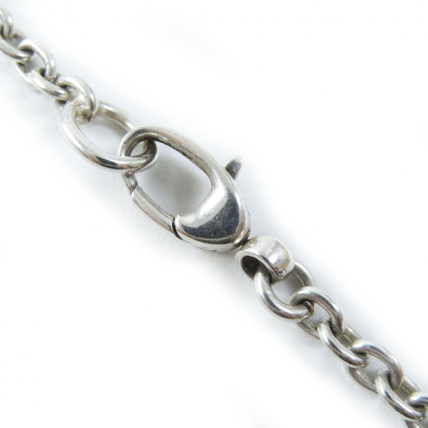 GUCCI Necklace 190484-J8400-8106 AG925 Silver Interlocking Double G