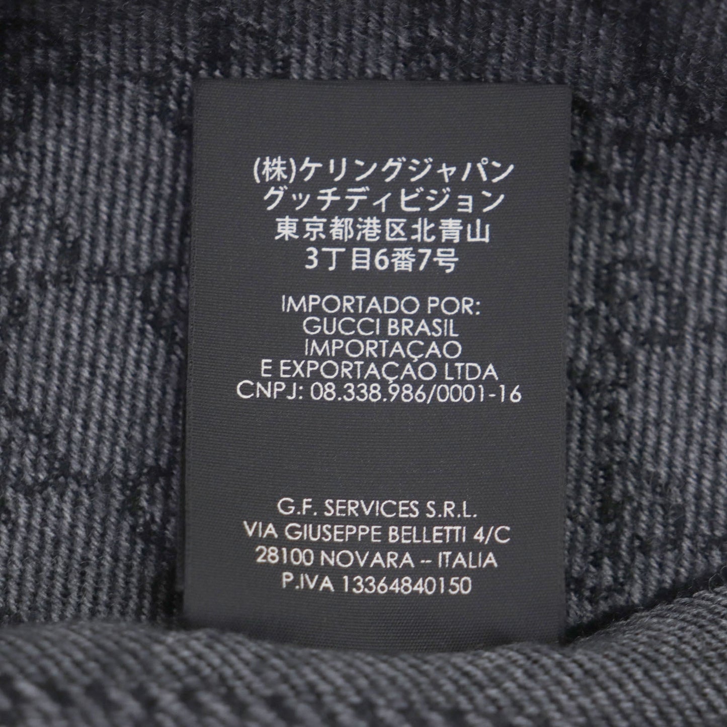 GUCCI Scarf 402093 Main: 100% wool Gray black mens Used