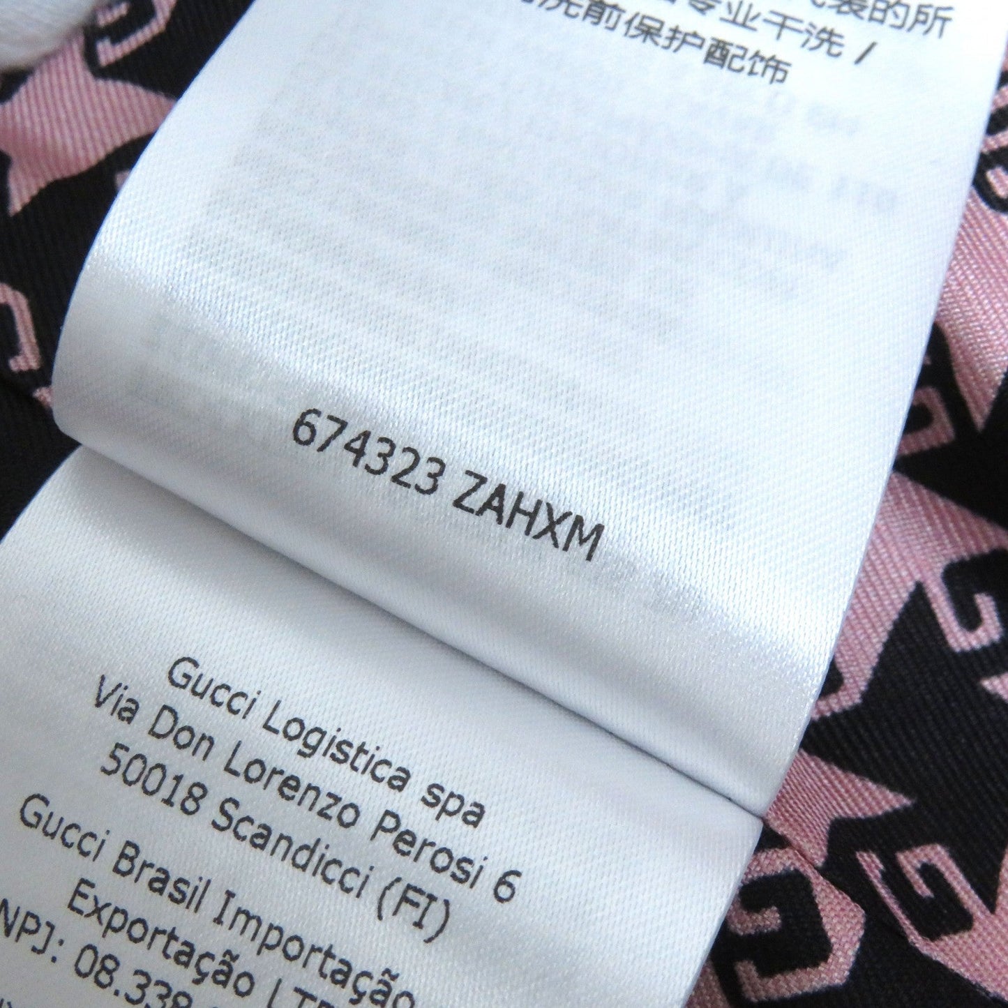 GUCCI tailored jacket 674323 Main: 90% wool, Main: 10% polyamide (nylon), Lining: 100% silk Pink black Women 40 Used
