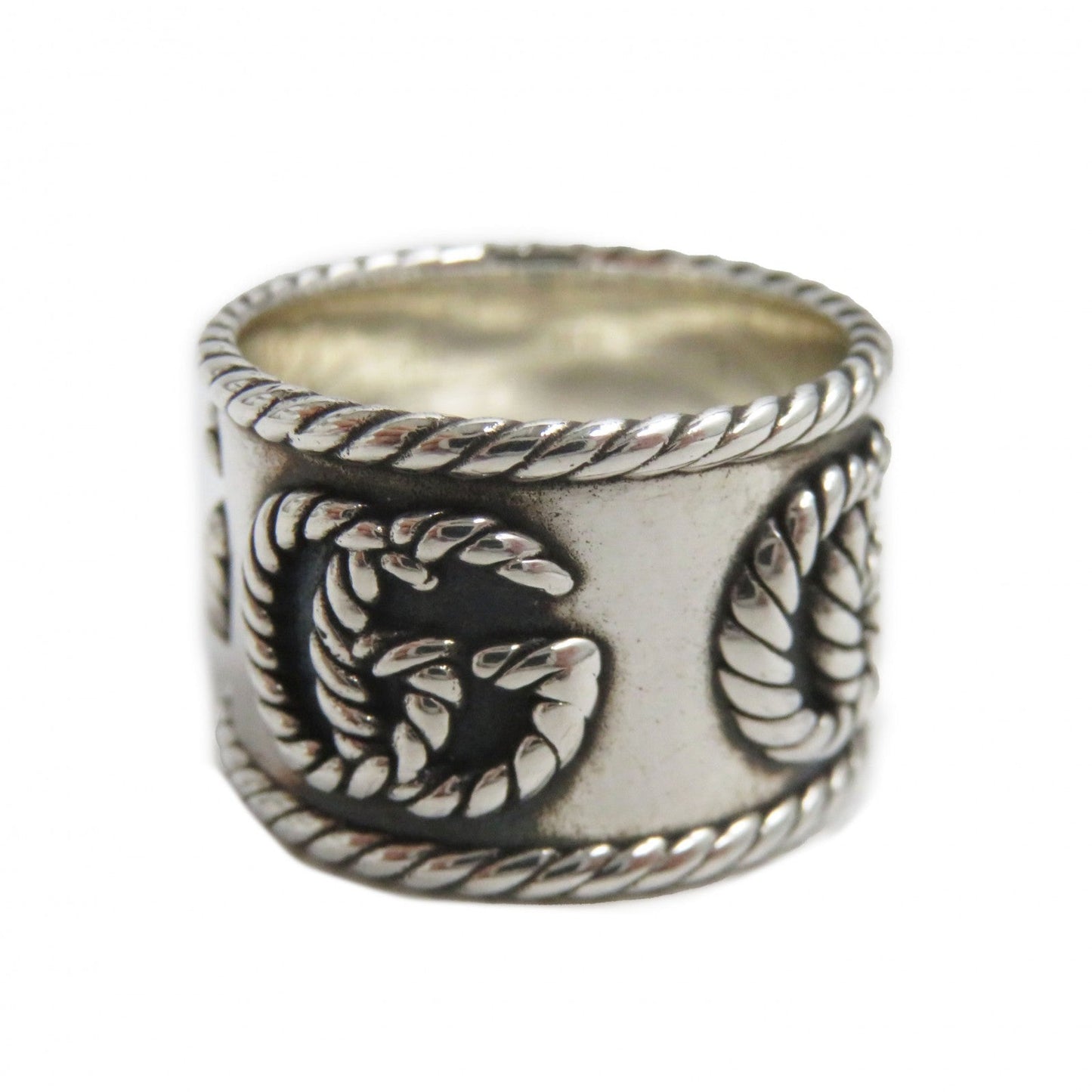 GUCCI Ring 627753 AG925 Silver GG Marmont