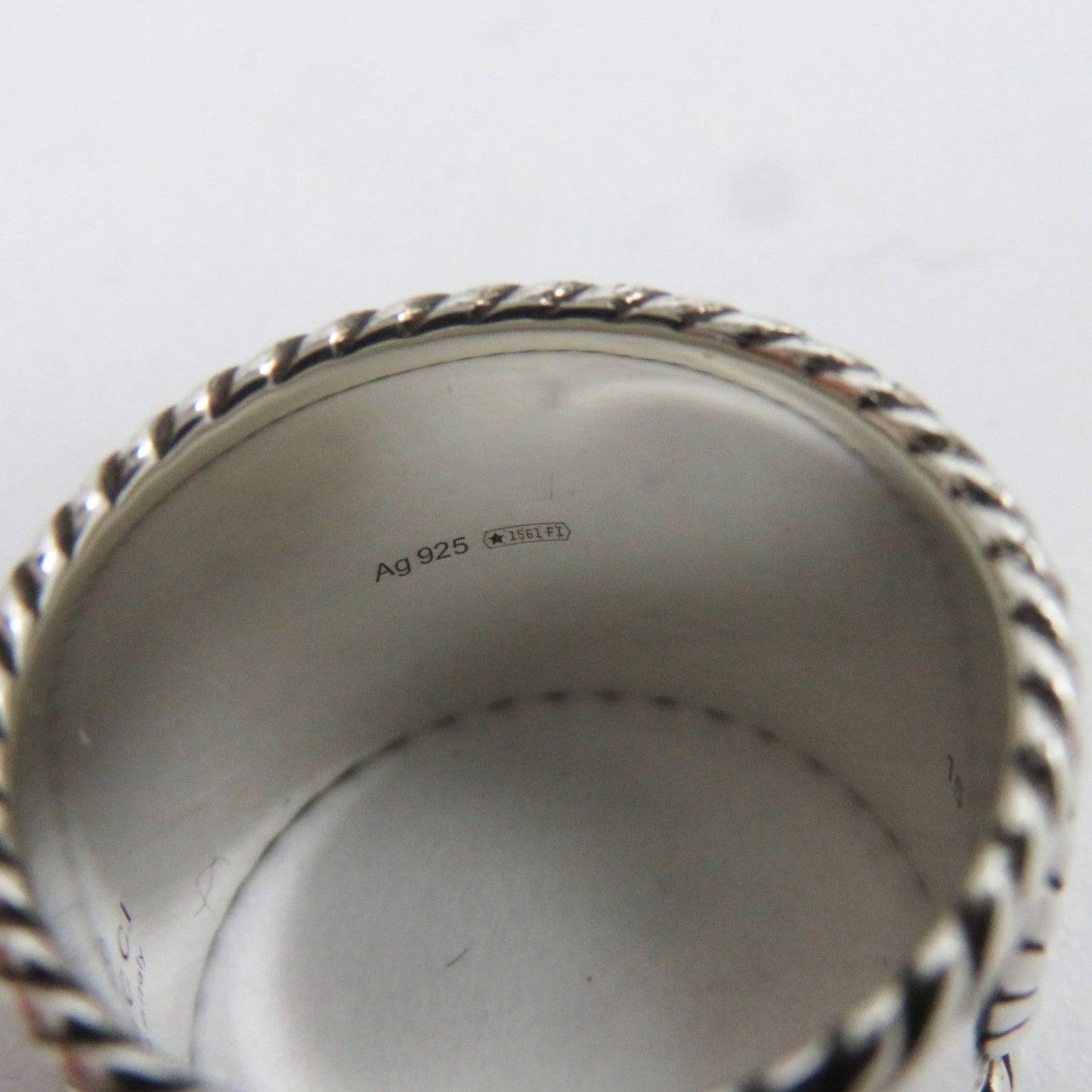 GUCCI Ring 627753 AG925 Silver GG Marmont