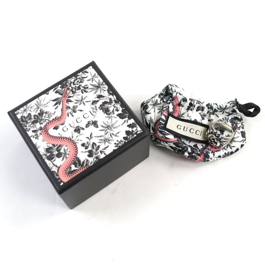 GUCCI Ring AG925 Silver Engraving Interlocking G