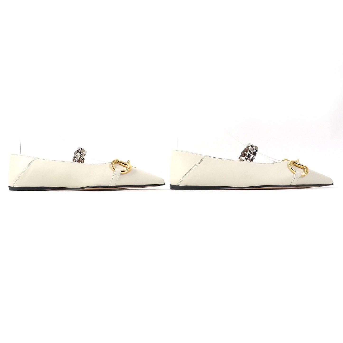 GUCCI pumps 621161 leather Ivory 35.5