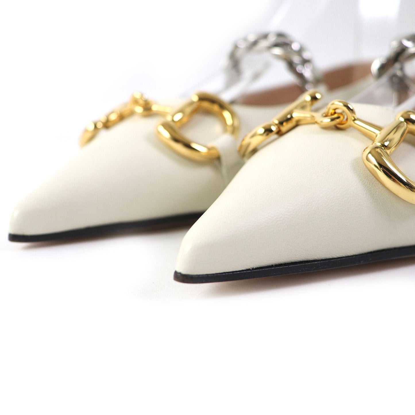 GUCCI pumps 621161 leather Ivory 35.5