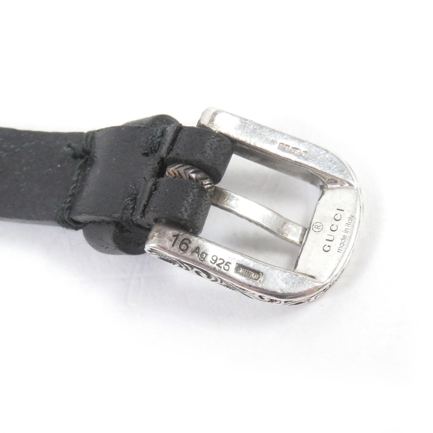 GUCCI bracelet AG925 Silver black