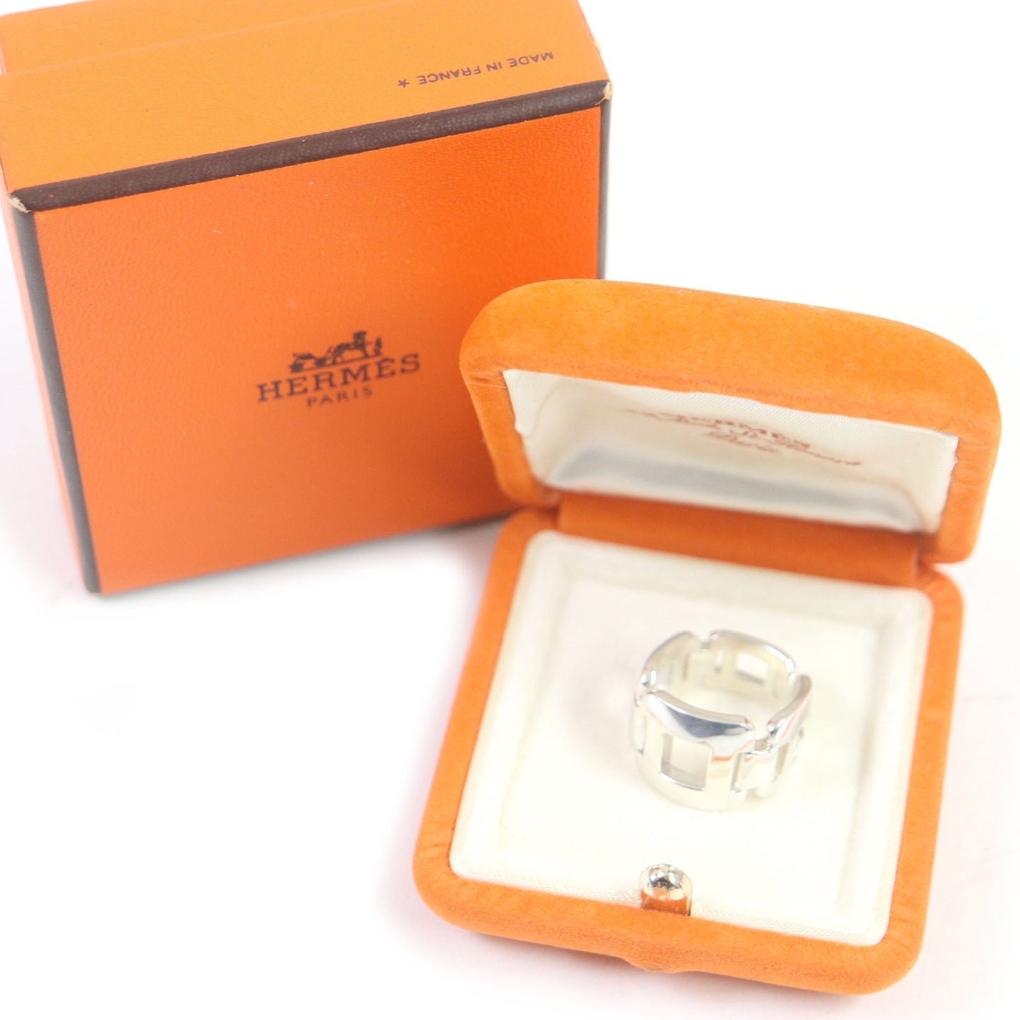 HERMES Ring Main:SV925 Silver mens 52 Used