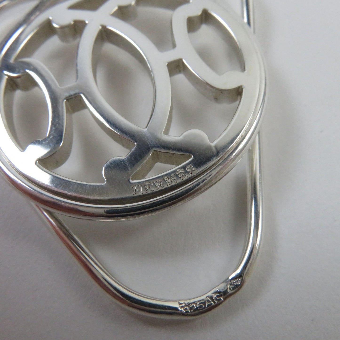 HERMES Money clip SV925 Silver kiss