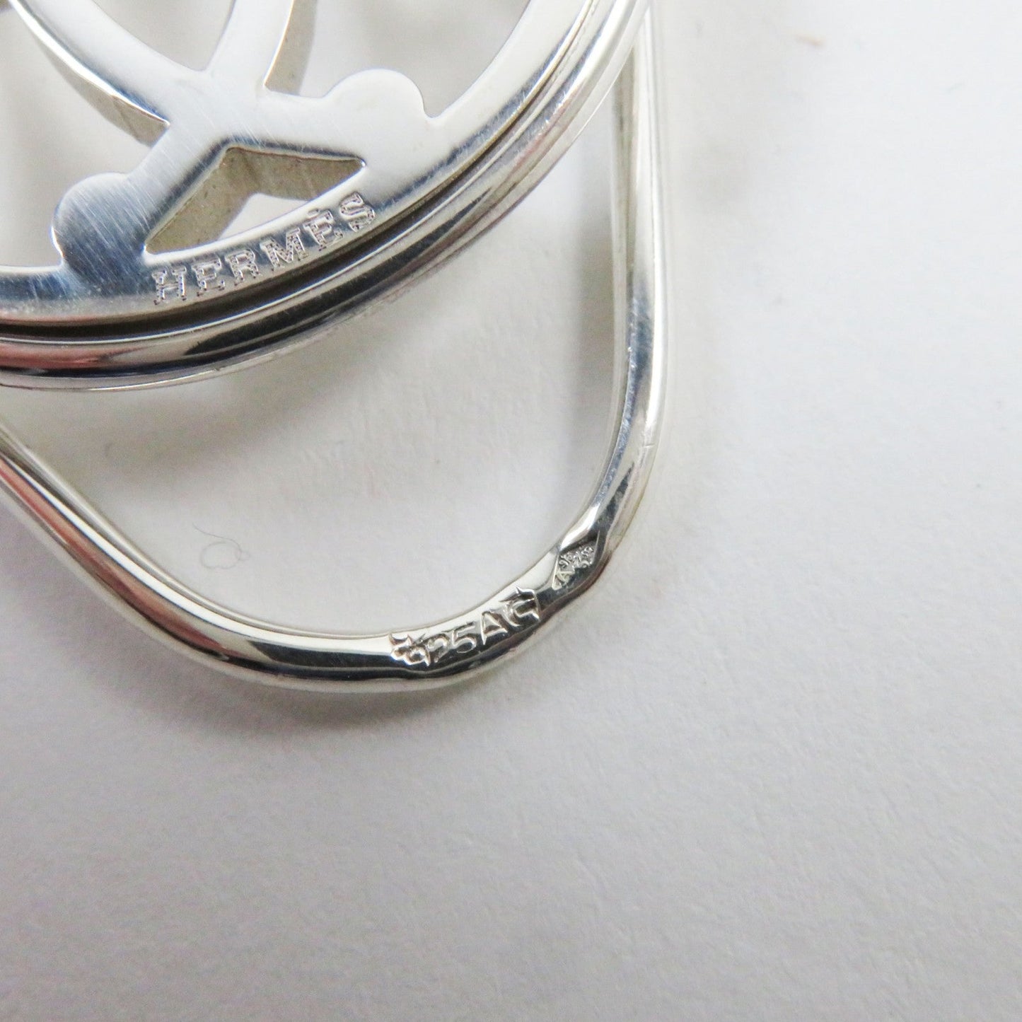 HERMES Money clip SV925 Silver kiss