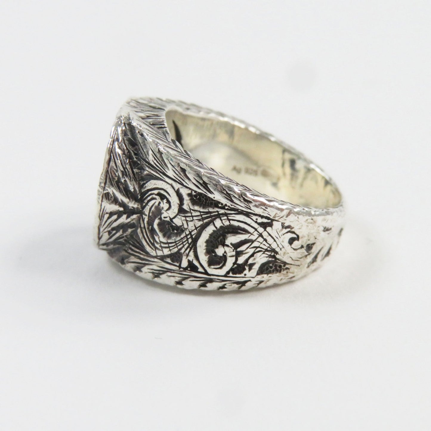 GUCCI Ring 455302-J8400-0811 AG925 Silver Arabesque Interlocking G