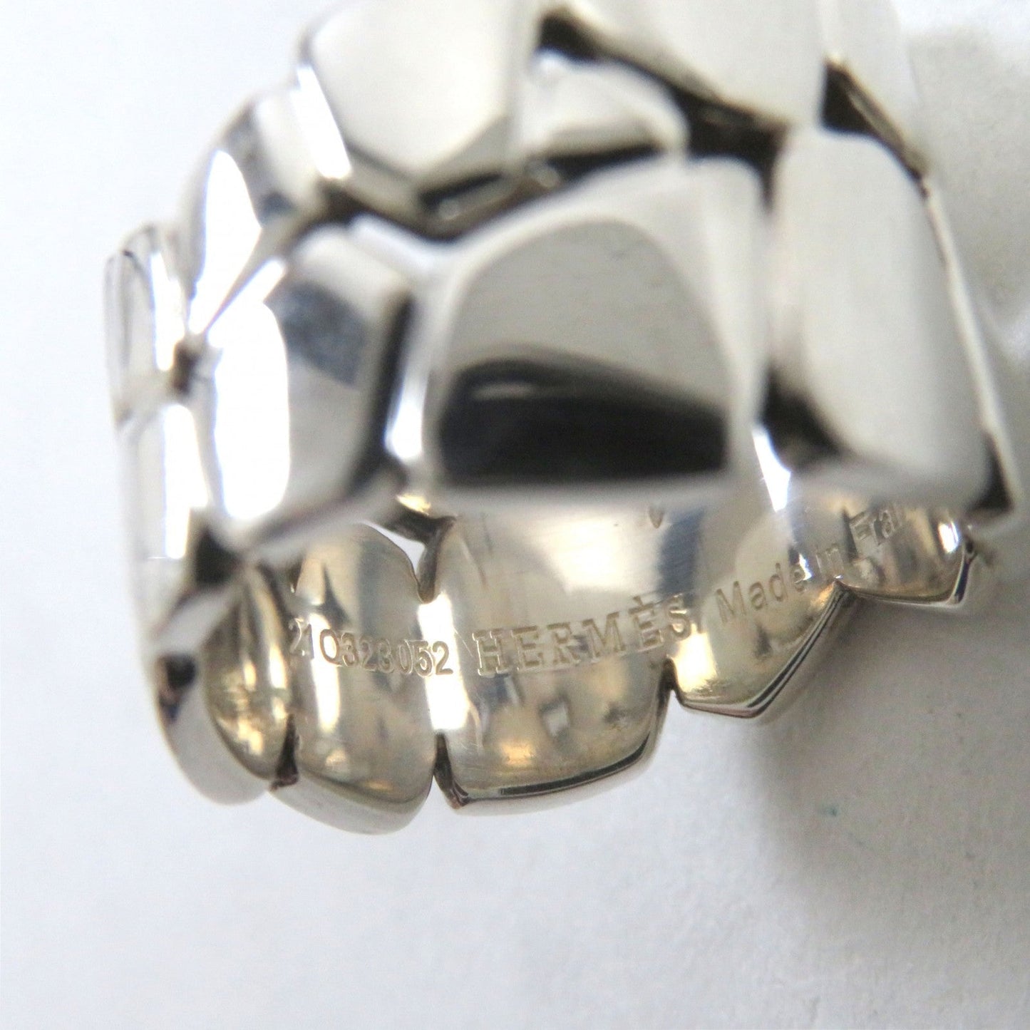 HERMES Ring AG925 Silver Niloticus Eclat 51