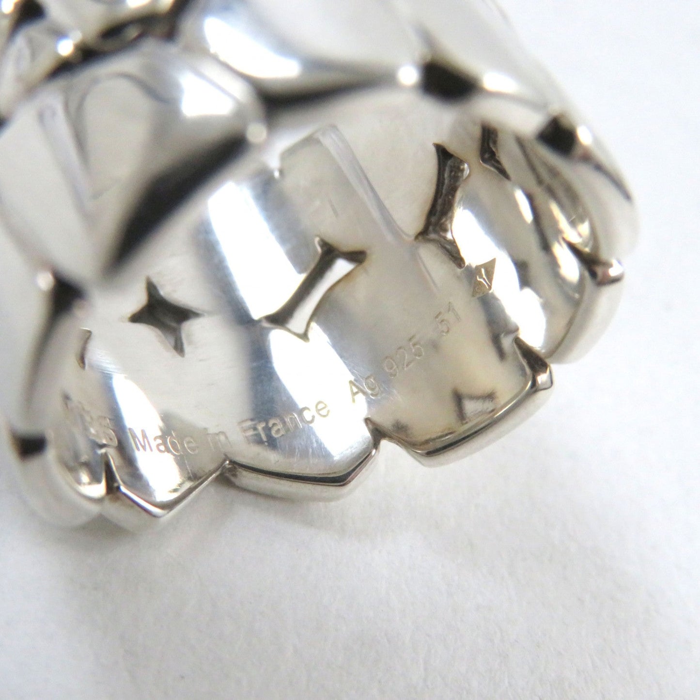 HERMES Ring AG925 Silver Niloticus Eclat 51
