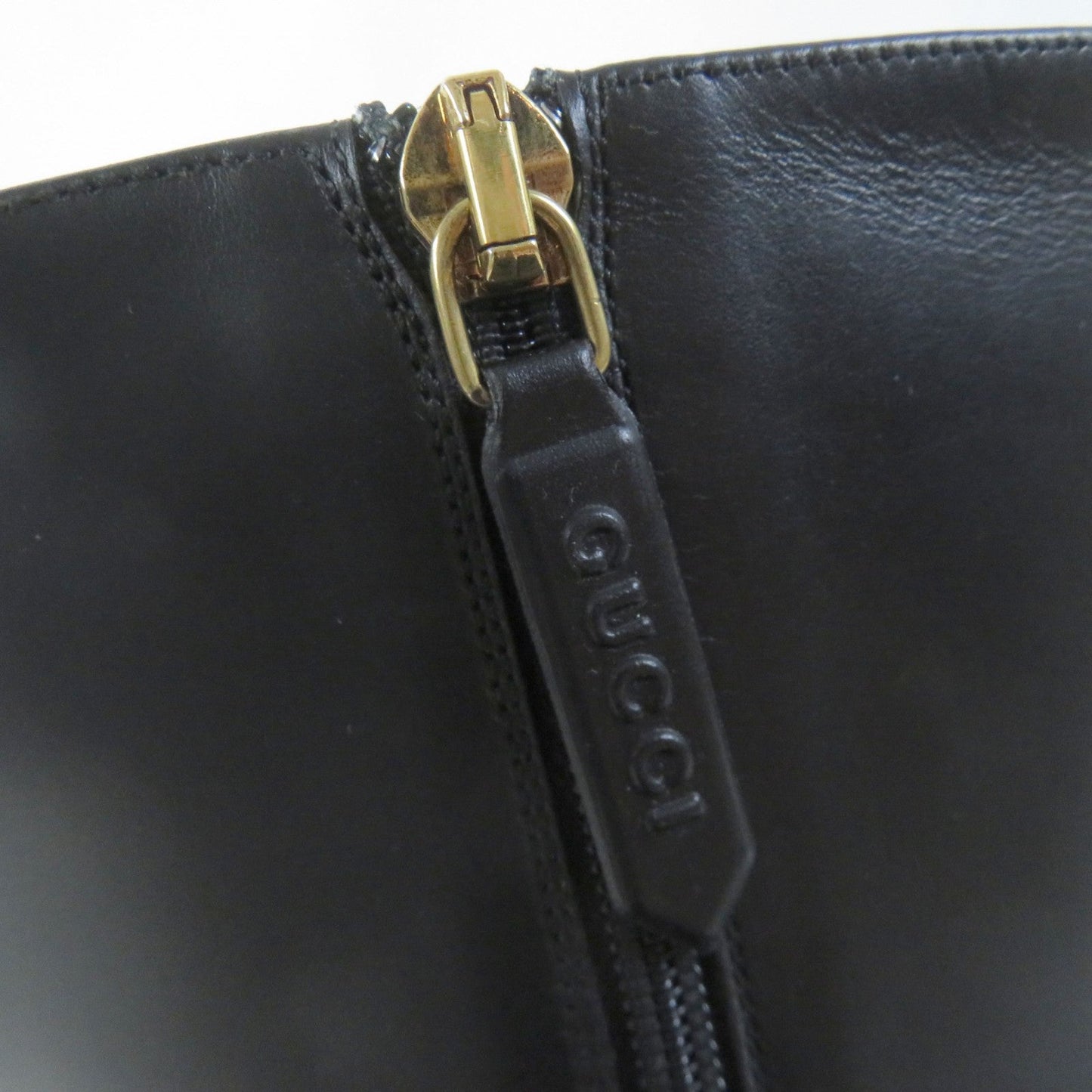 GUCCI Knee-high boots 596855 Main: Leather black Women 35 Used