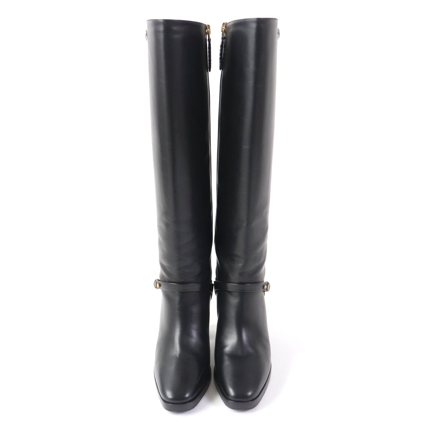GUCCI Knee-high boots 596855 Main: Leather black Women 35 Used