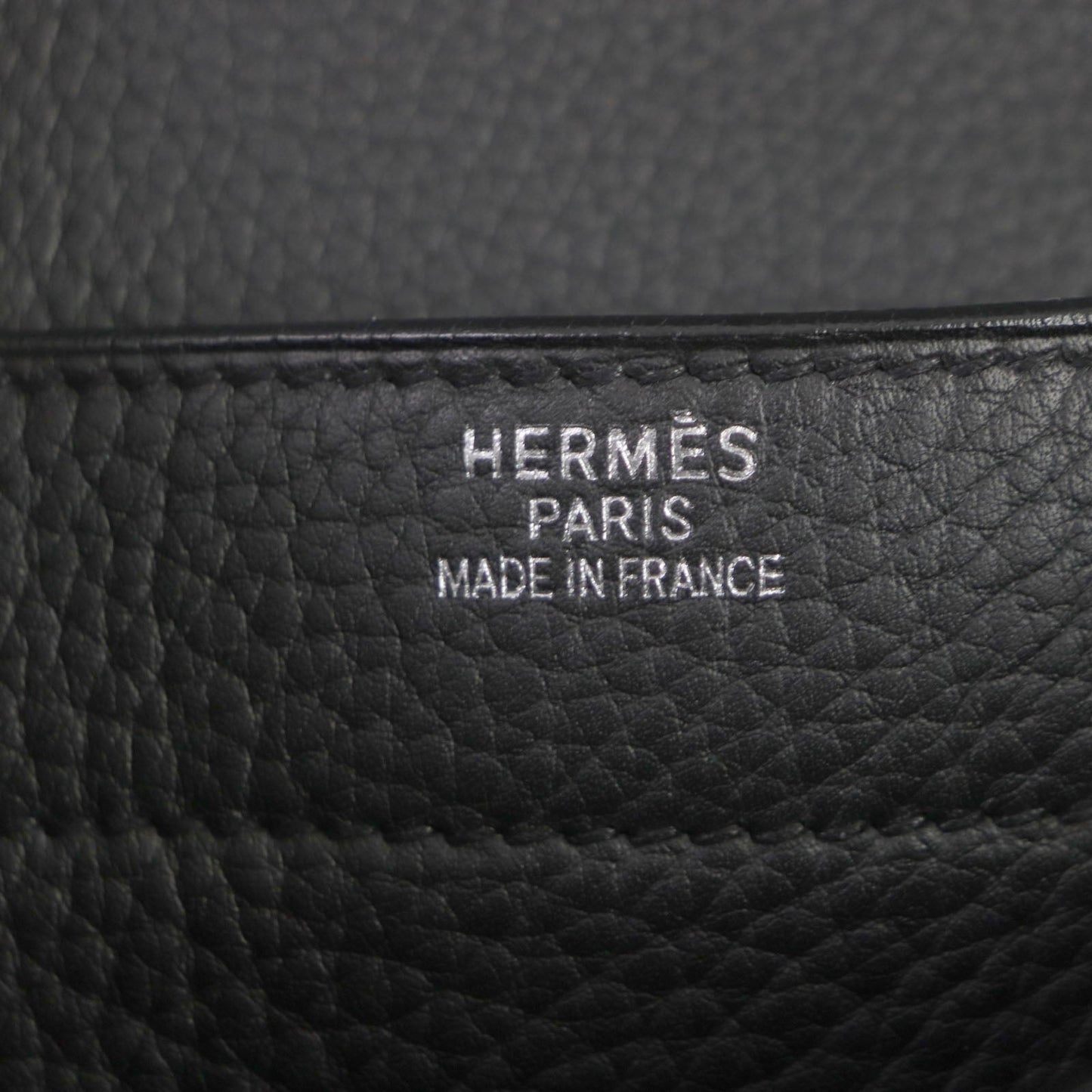 HERMES Briefcase Togo black Sac Adepeche 38 mens Used
