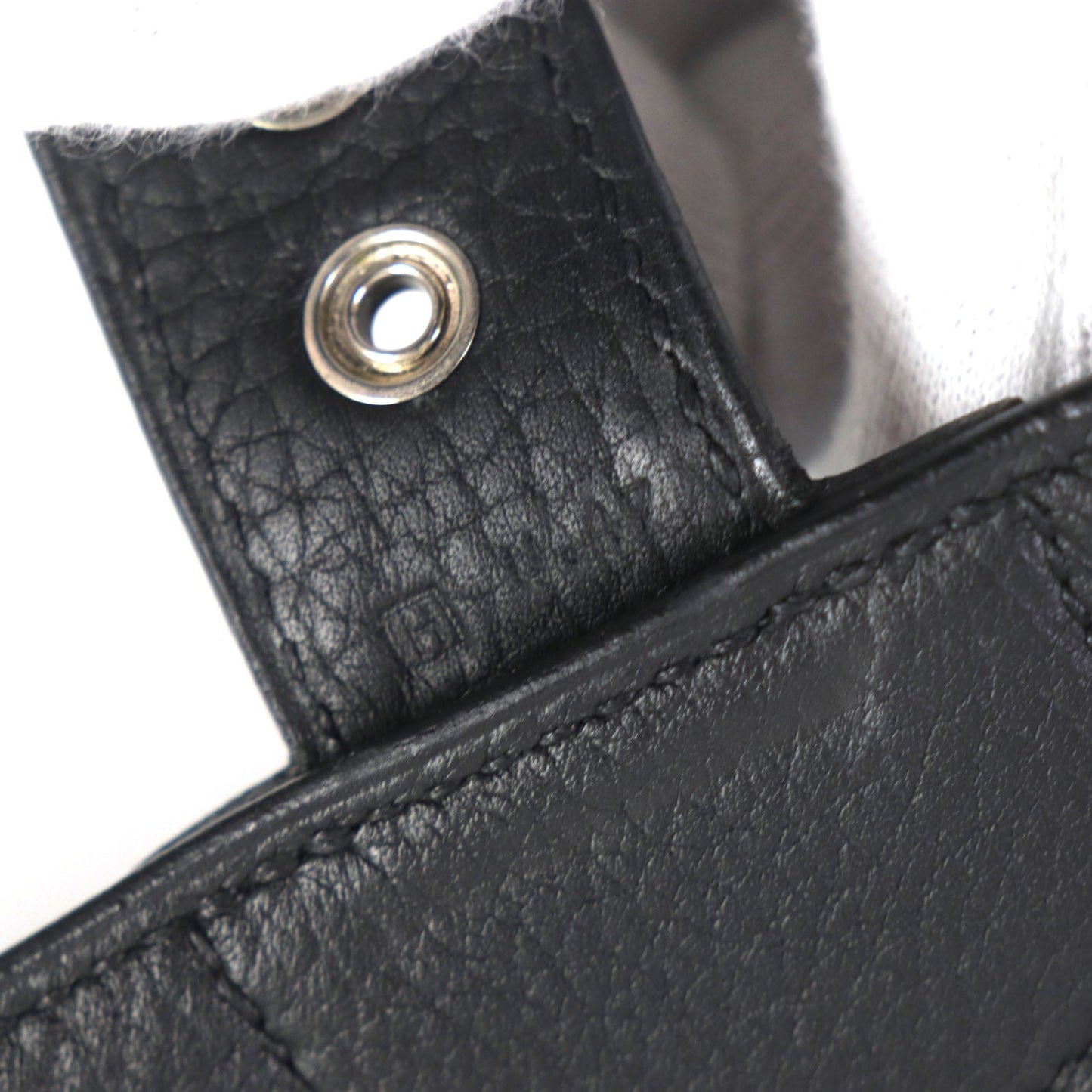 HERMES Briefcase Togo black Sac Adepeche 38 mens Used