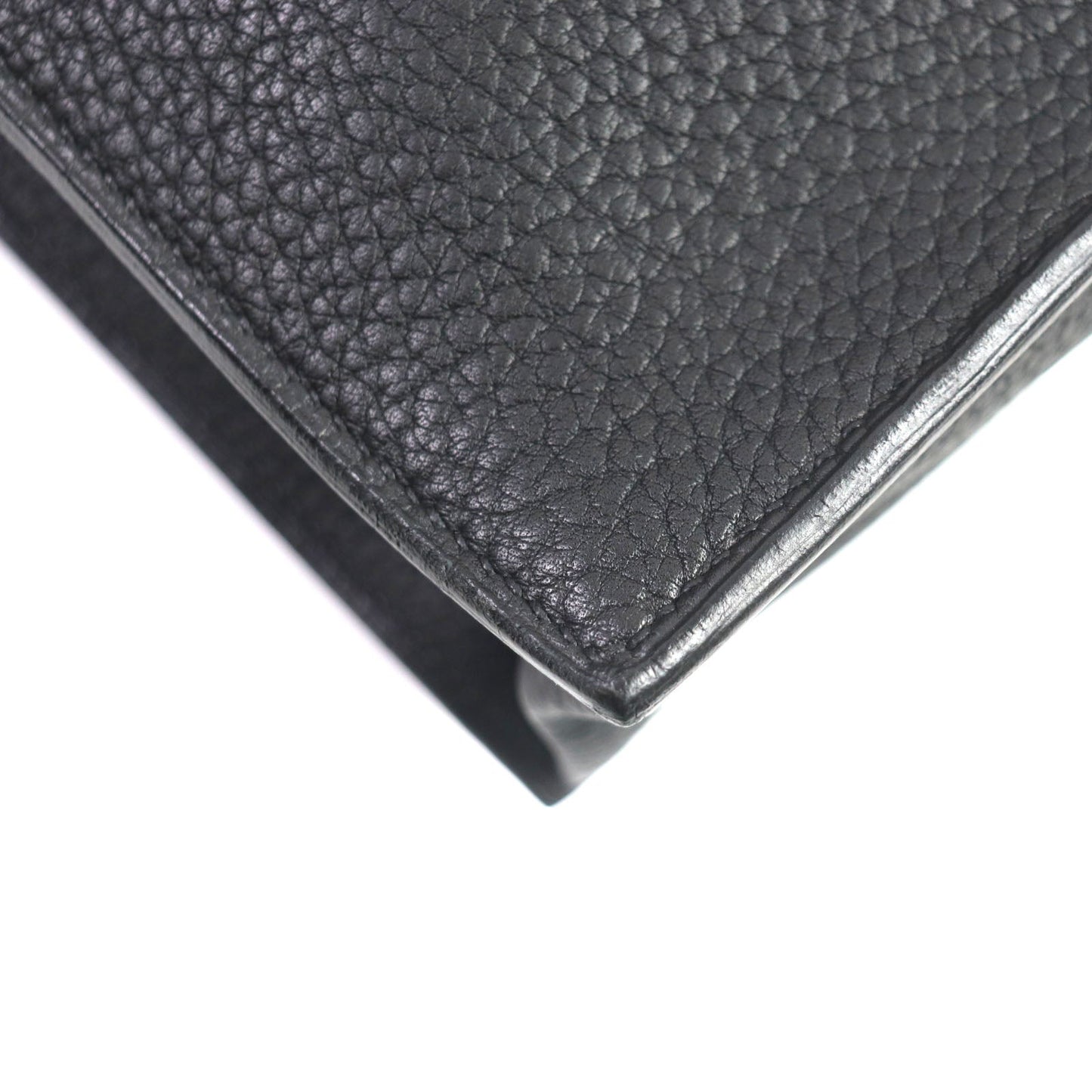 HERMES Briefcase Togo black Sac Adepeche 38 mens Used