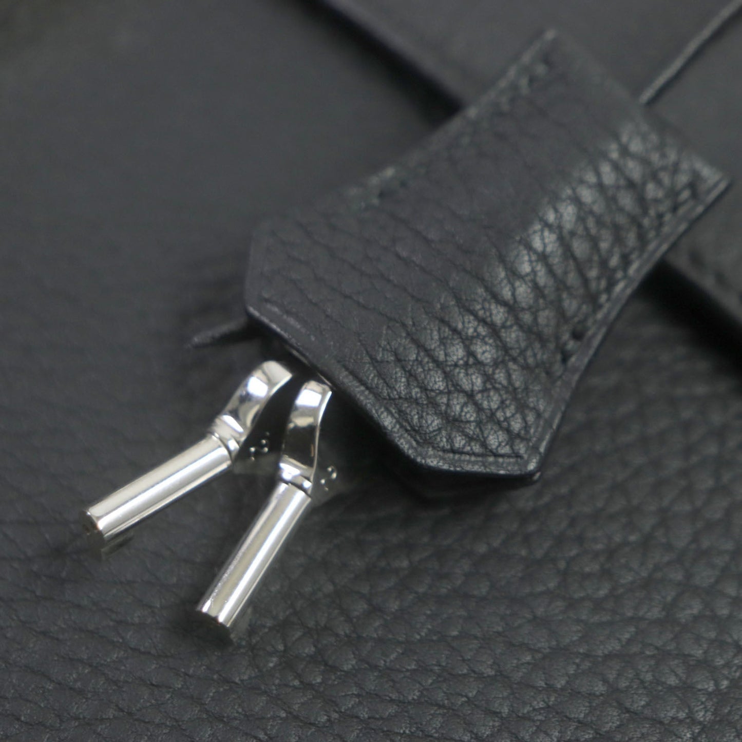 HERMES Briefcase Togo black Sac Adepeche 38 mens Used