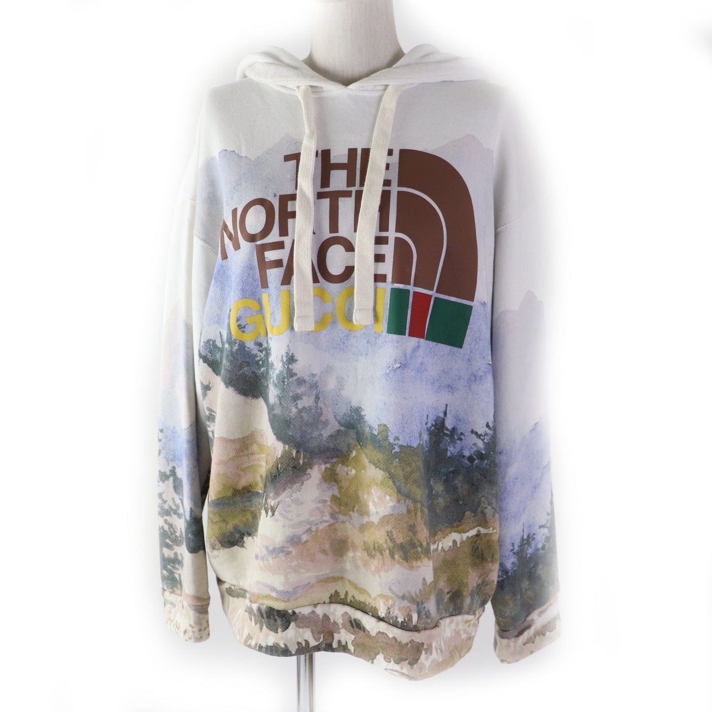 GUCCI Hoodie 672474 cotton Multi Trail Print sweatshirt Trail Print S