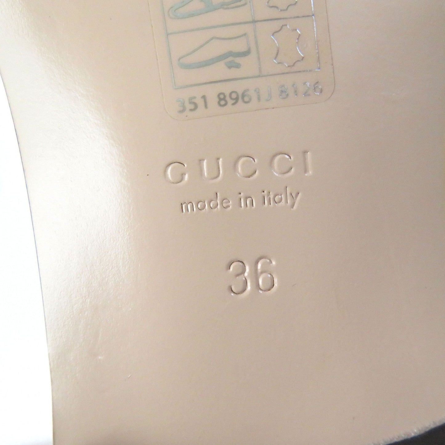 GUCCI Sandals 694451 leather Orange 36