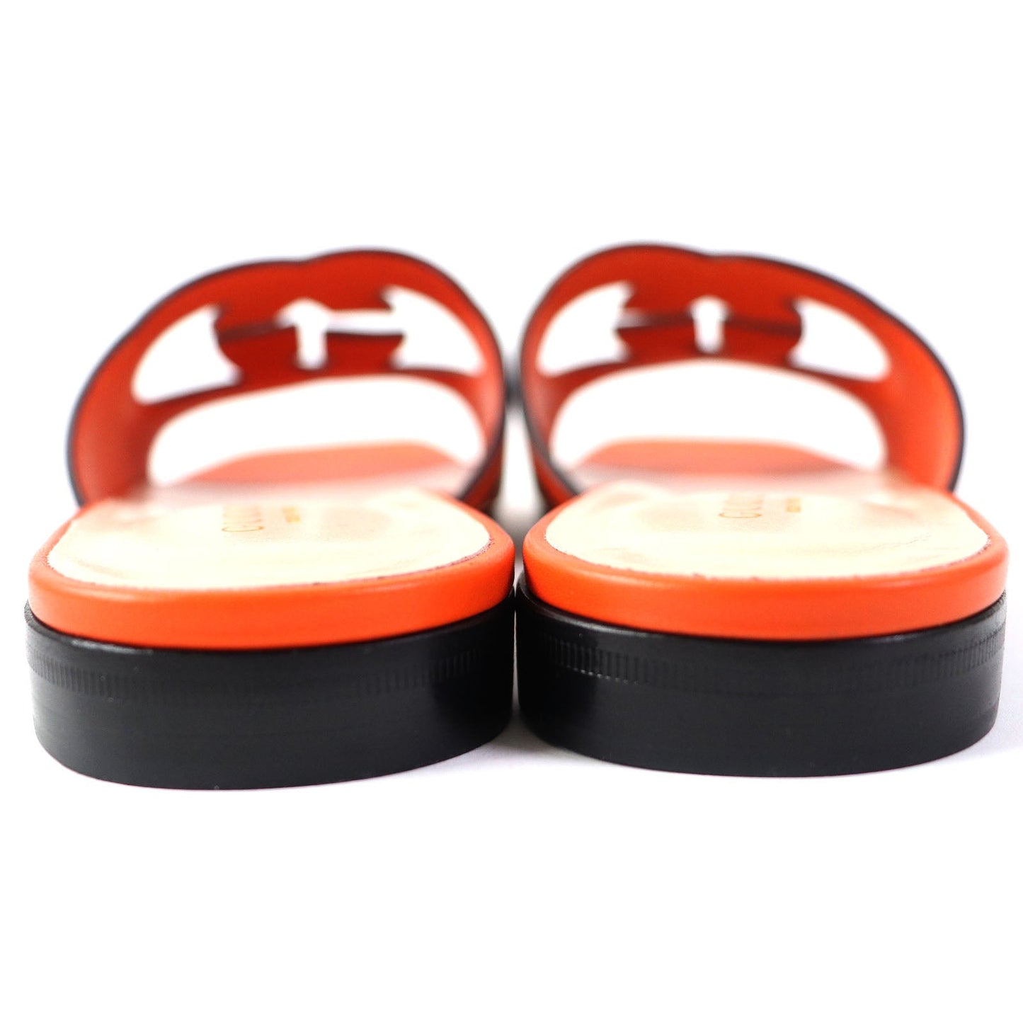 GUCCI Sandals 694451 leather Orange 36