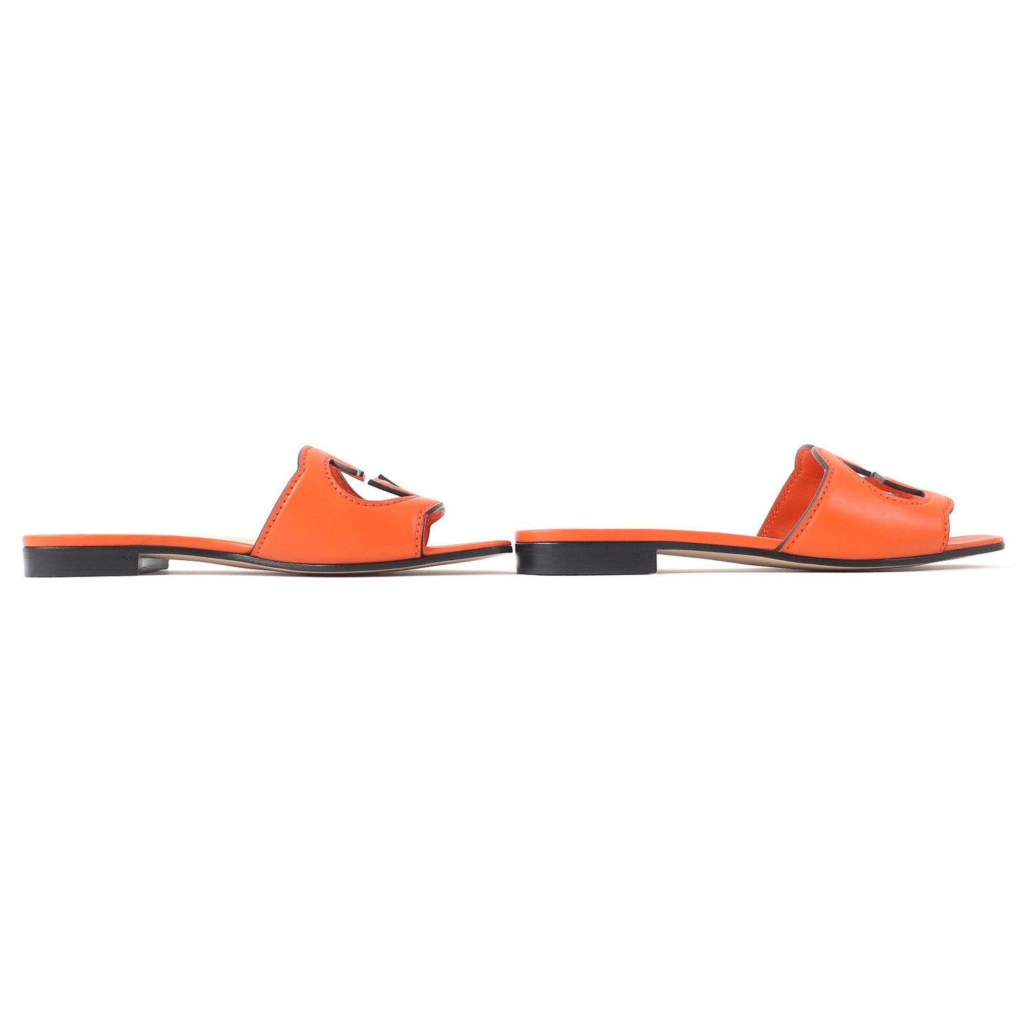 GUCCI Sandals 694451 leather Orange 36