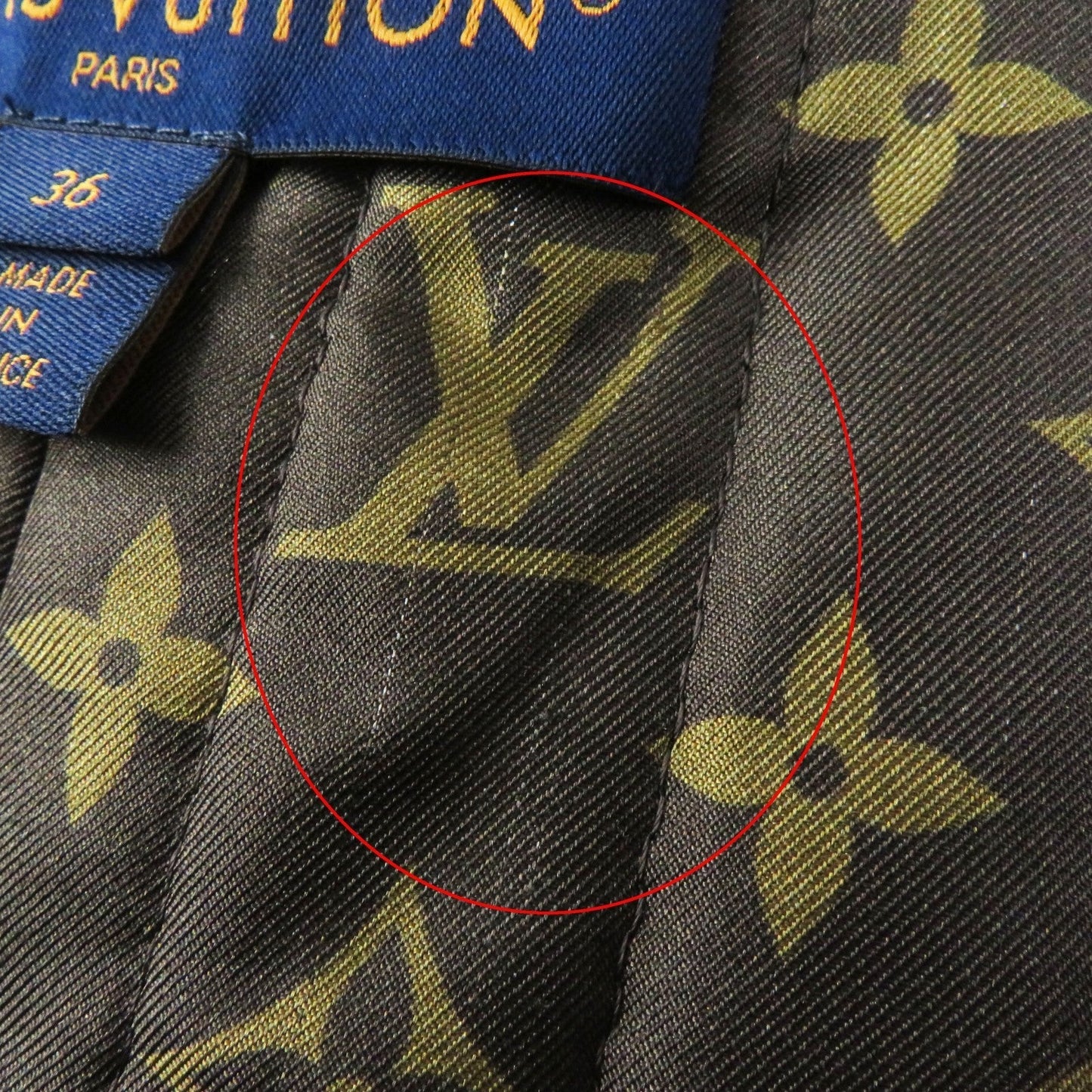 LOUIS VUITTON Blouson 1ACIVZ wool Black White tweed varsity jacket 36