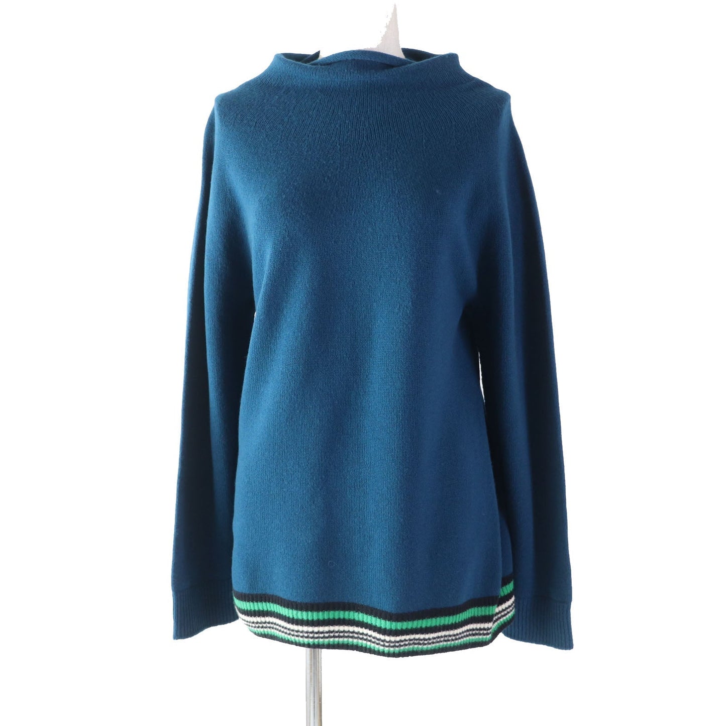 HERMES knit wool blue 36