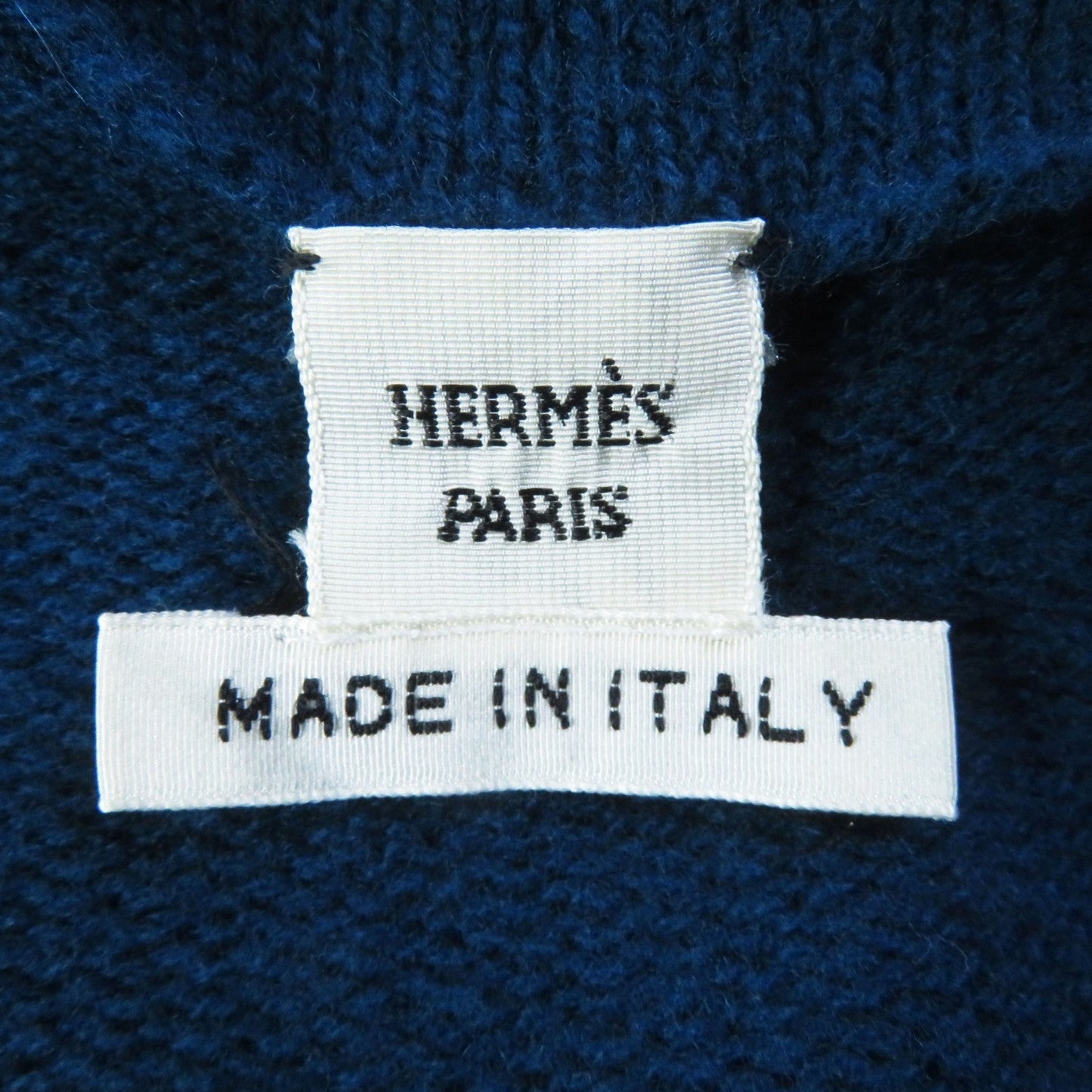 HERMES knit wool blue 36