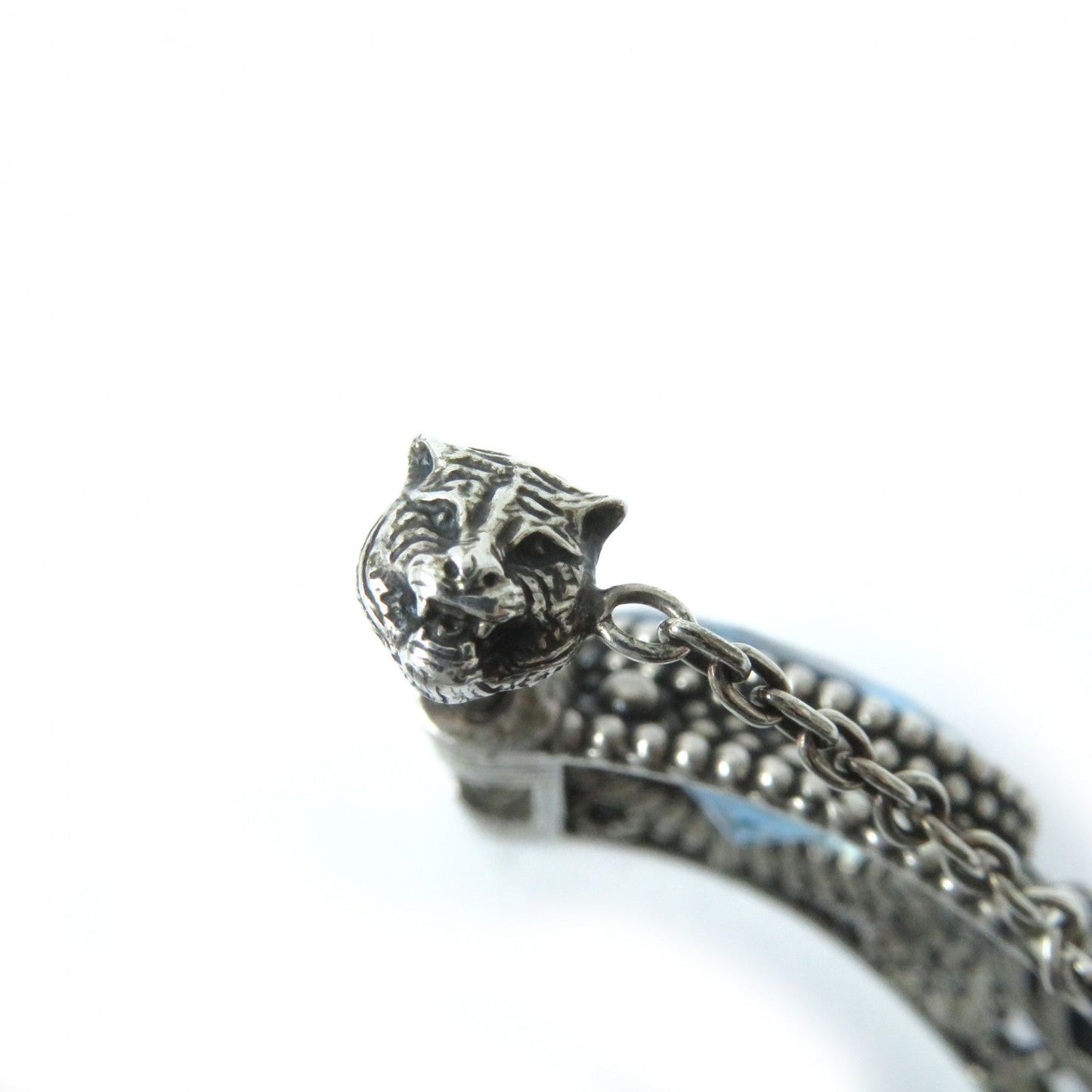 GUCCI bracelet AG925 Silver light blue 17