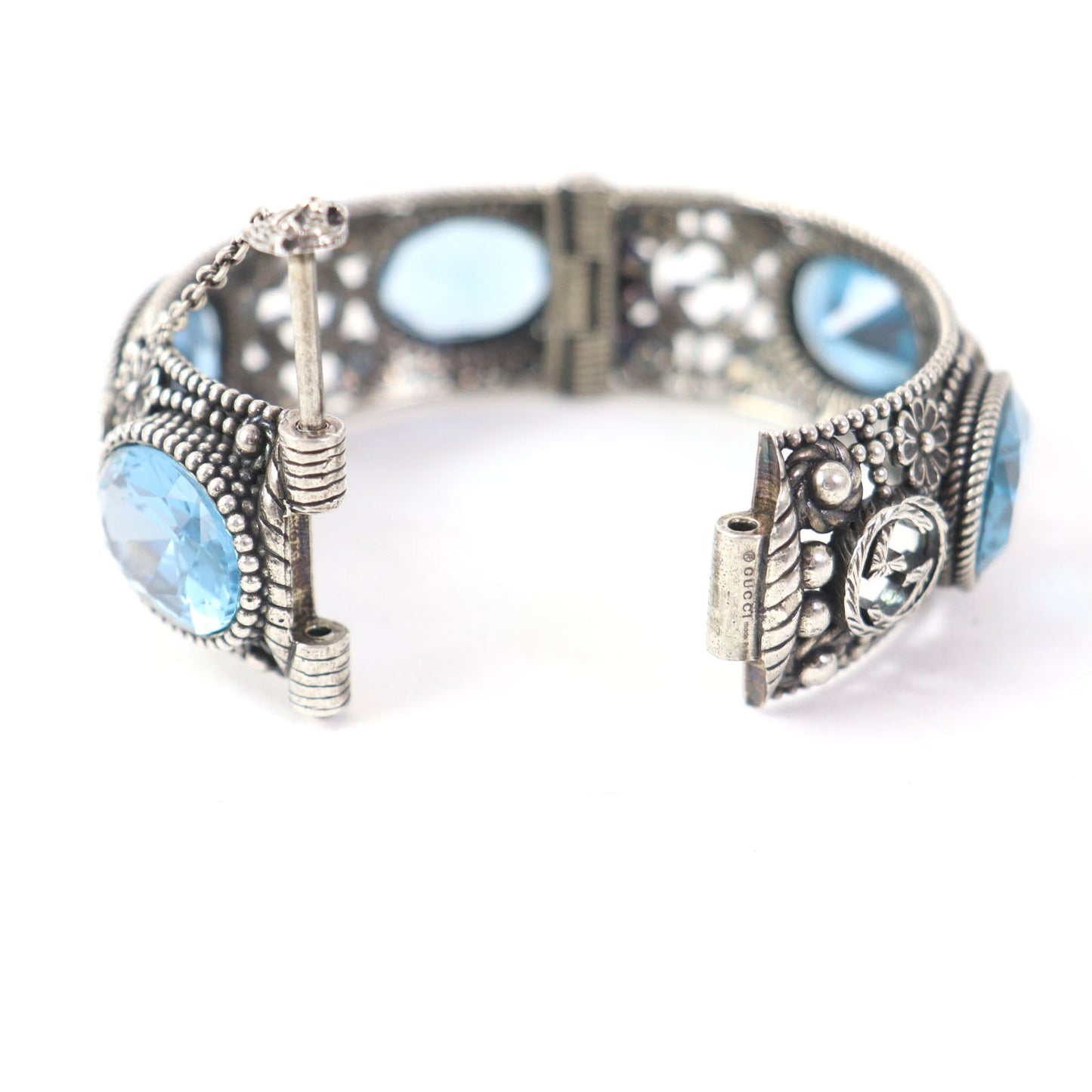 GUCCI bracelet AG925 Silver light blue 17